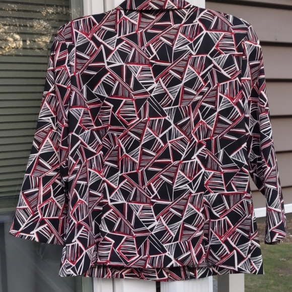 Dress Barn career jacket blazer red Medium  |  Petite - Picture 9 of 17